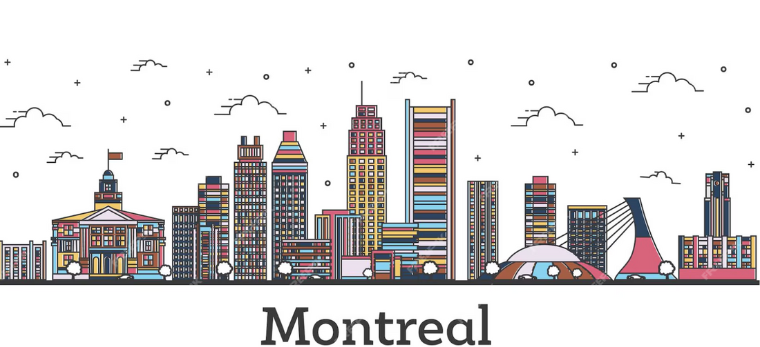 Montreal Skyline Drawing